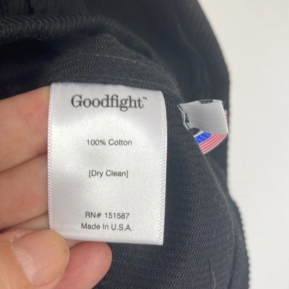 Goodfight Men's Black Textured Cotton Button Up Pockets Jacket Size Large - Picture 5 of 7